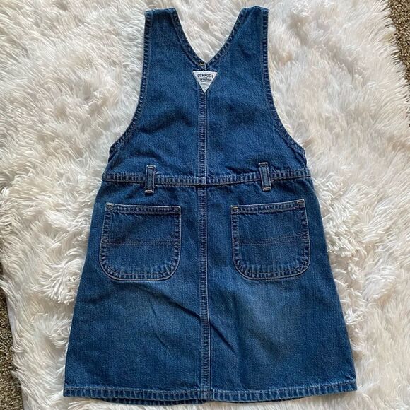 Oshkosh Bib Overall Jean Dress Girls  Size 4 - Picture 5 of 7